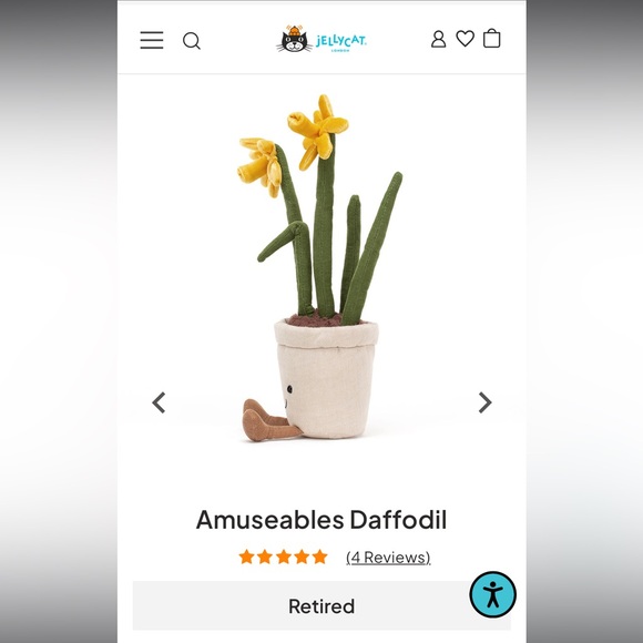 Jellycat Amuseables Daffodil - Picture 13 of 13